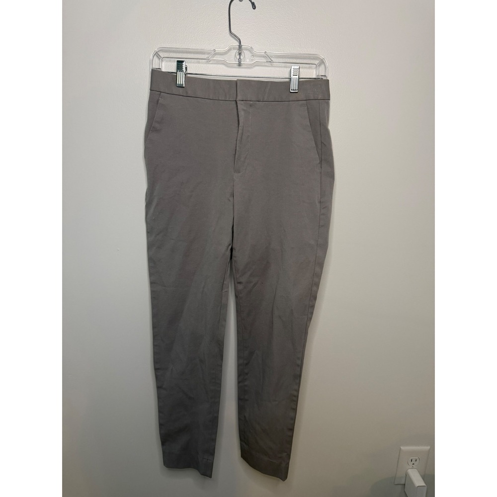 Banana Republic Womens High Rise Slim Ankle Pants Gray Taupe Size 2